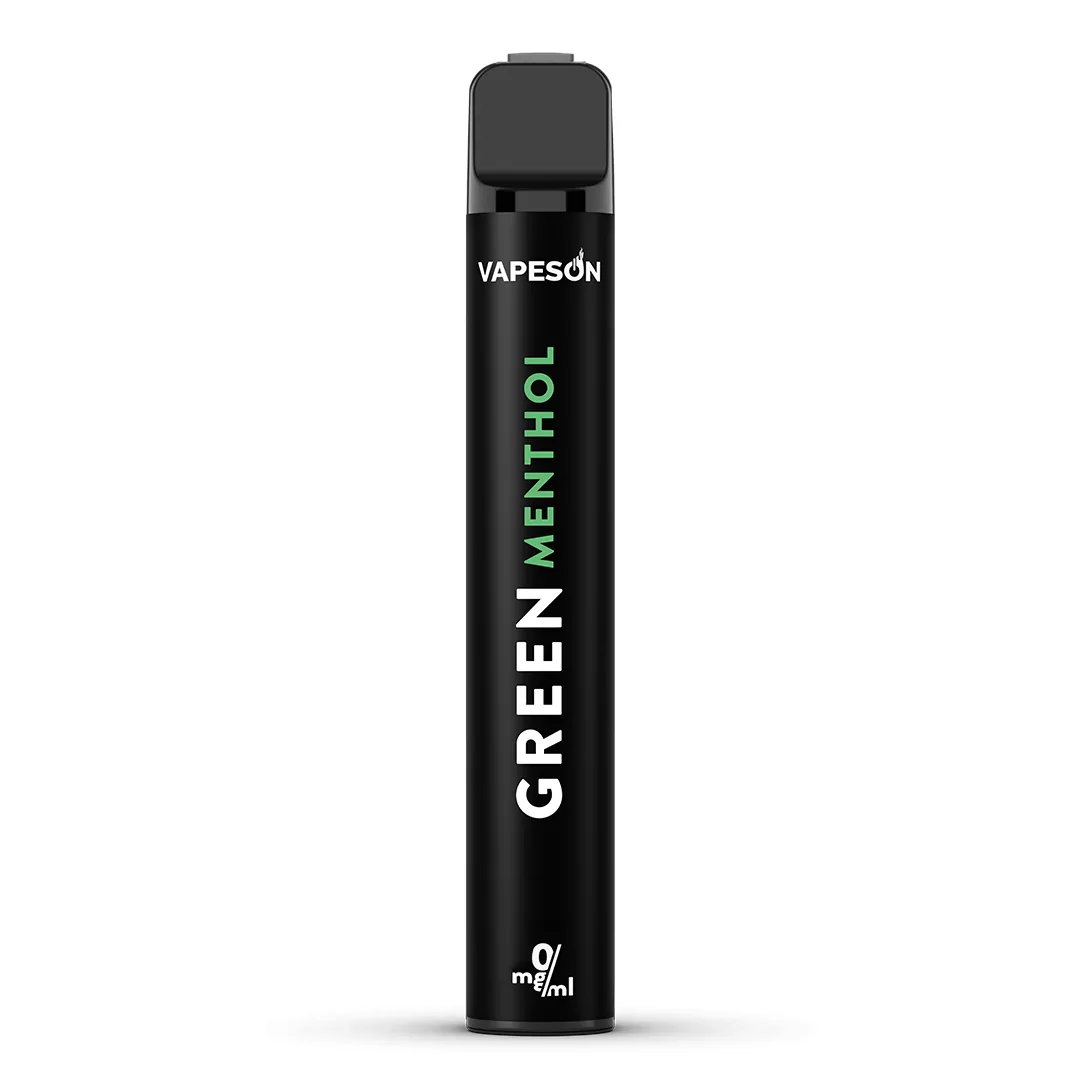 2ml Vapeson E Disposable Green Menthol 0mg/ml