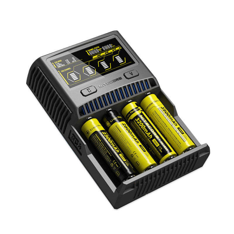 Nitecore Intellicharger SC4 Li-ion/NiMH Battery 4-slot Charger – EURO Plug