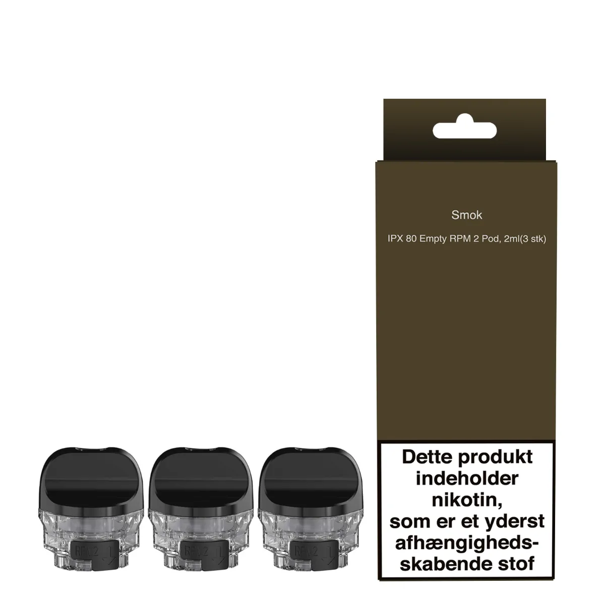 SMOK 3pcs IPX 80 2ml Empty Pod Childproof Version - RPM 2 - billede 5