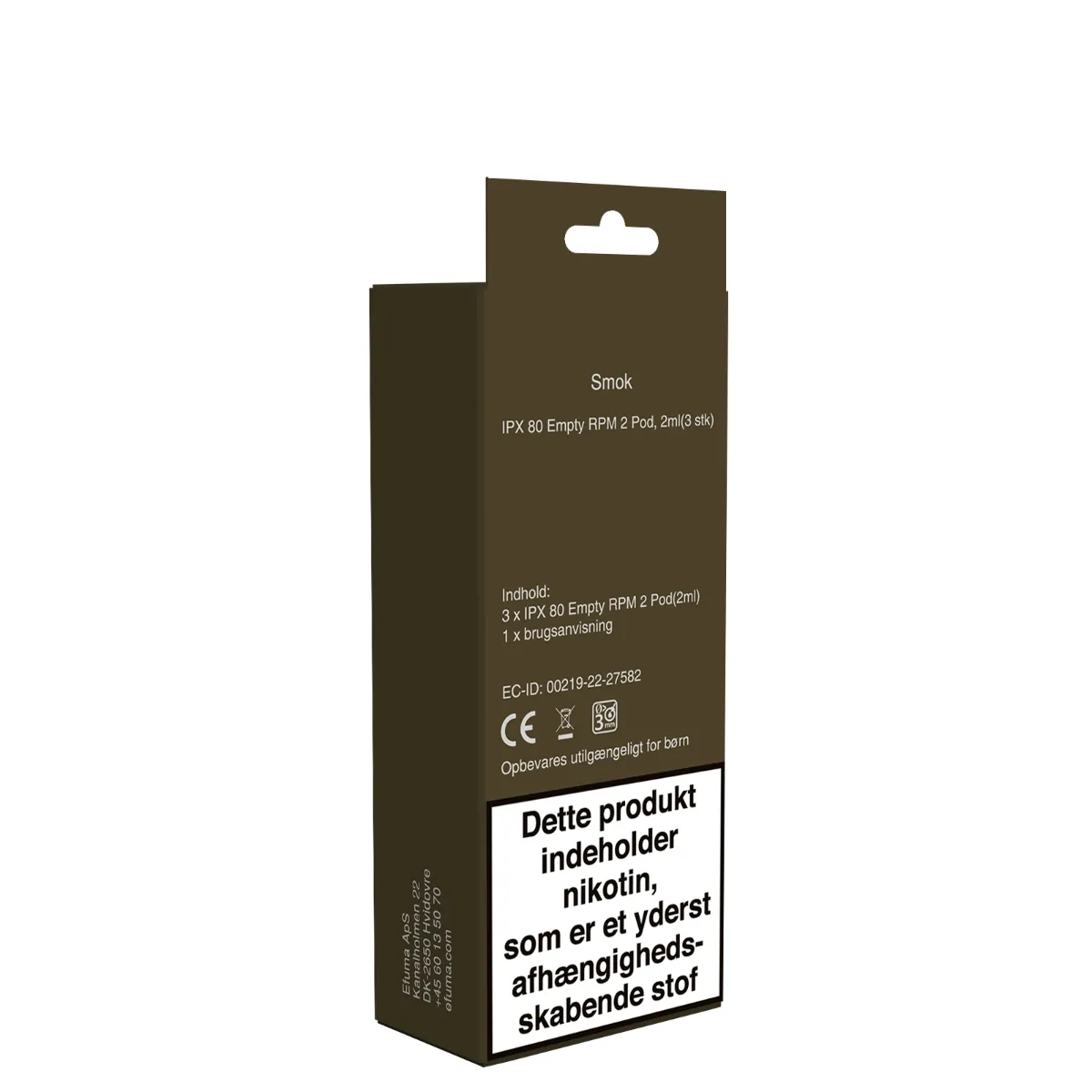 SMOK 3pcs IPX 80 2ml Empty Pod Childproof Version - RPM 2 - billede 4