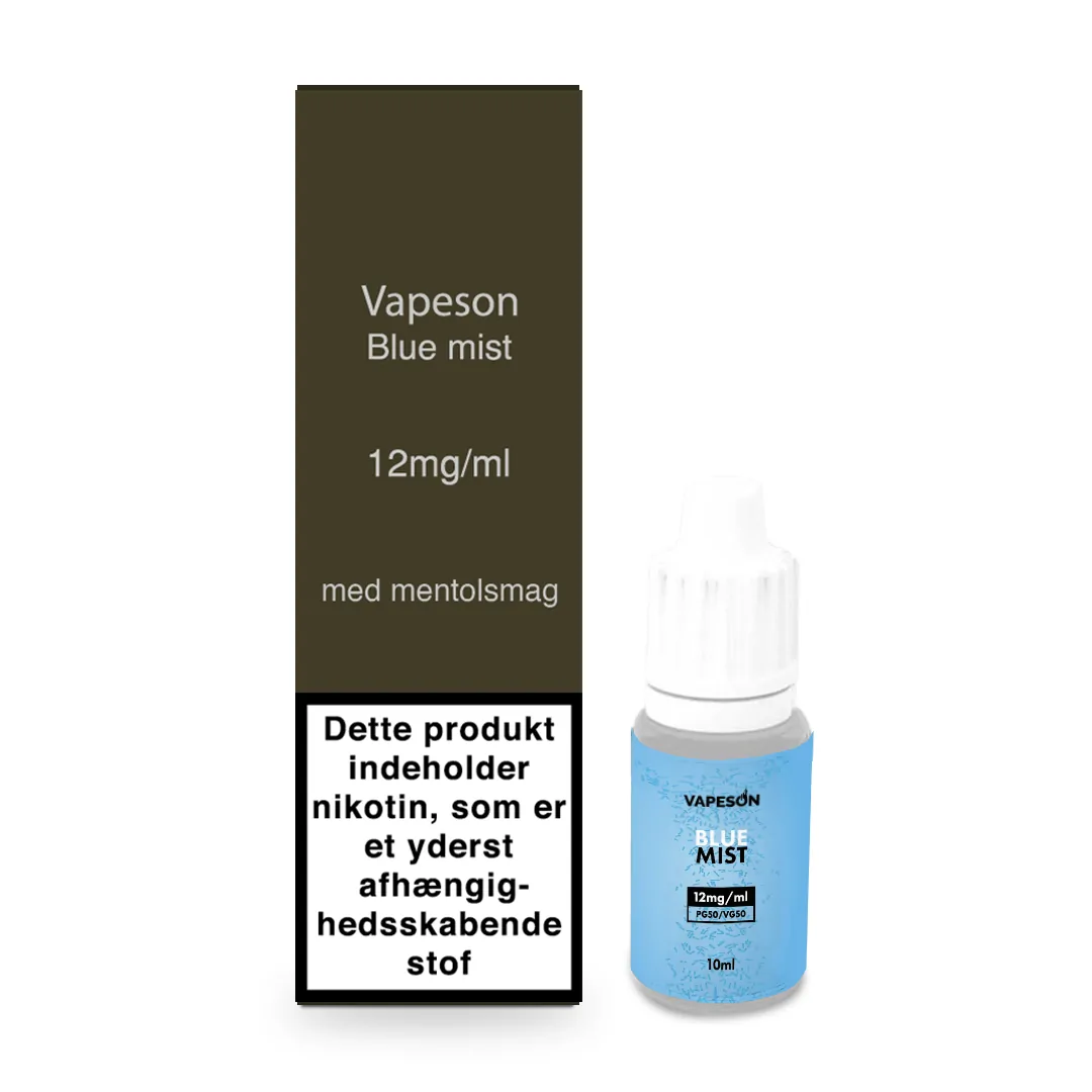10ml Vapeson Blue Mist PG50/VG50 - 12mg/ml - billede 2