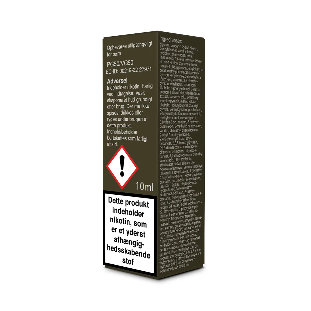 10ml Vapeson Brown PR Blend PG50/VG50 - 12mg/ml - billede 3