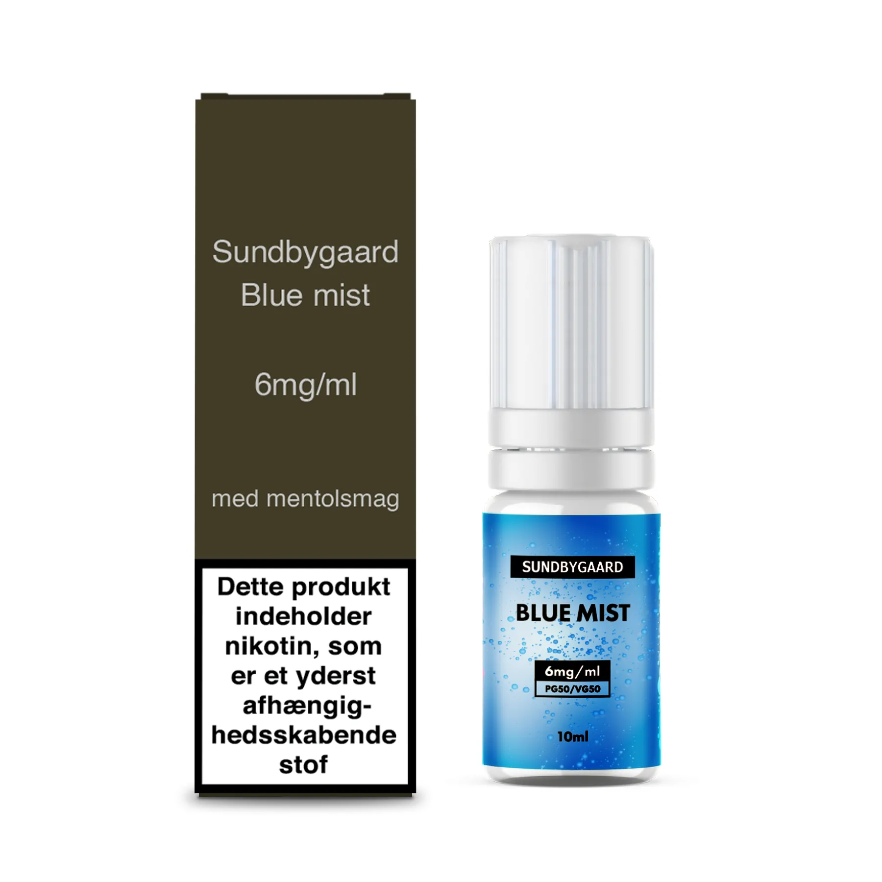 10ml Sundbygaard Blue Mist - Denmark - 6mg/ml - billede 2