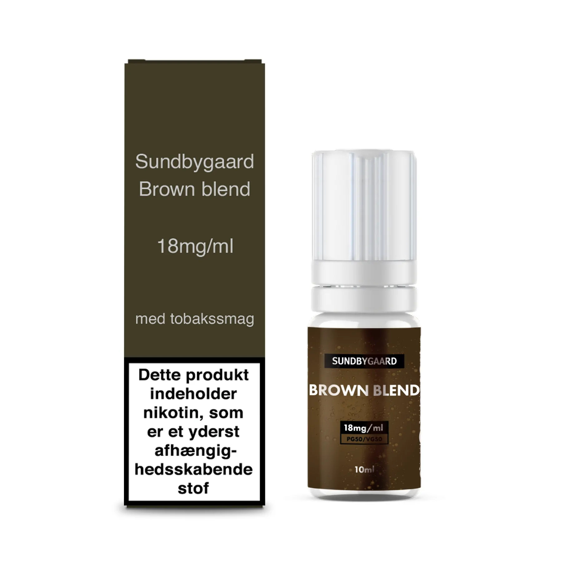 10ml Sundbygaard Brown Blend - Denmark - 18mg/ml - billede 2