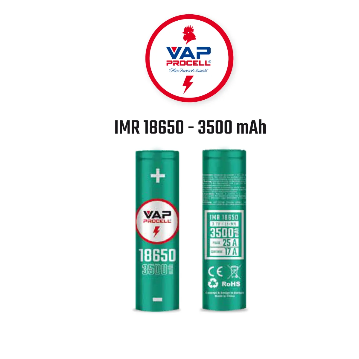VAP Procell 18650 - 3500mah - billede 2