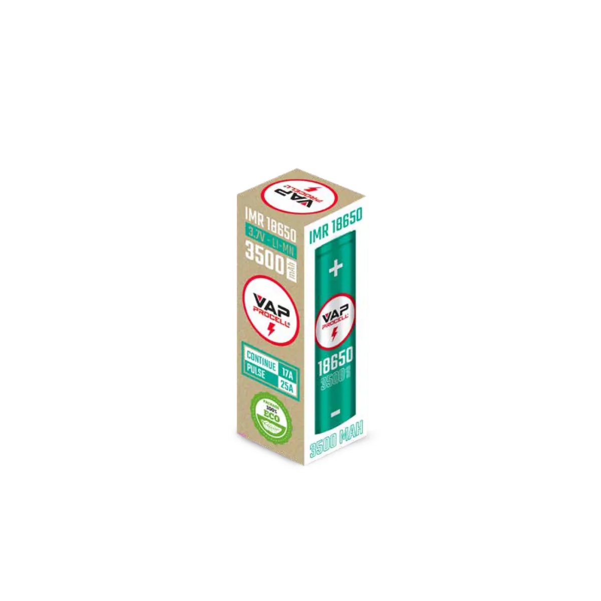 VAP Procell 18650 - 3500mah - billede 3