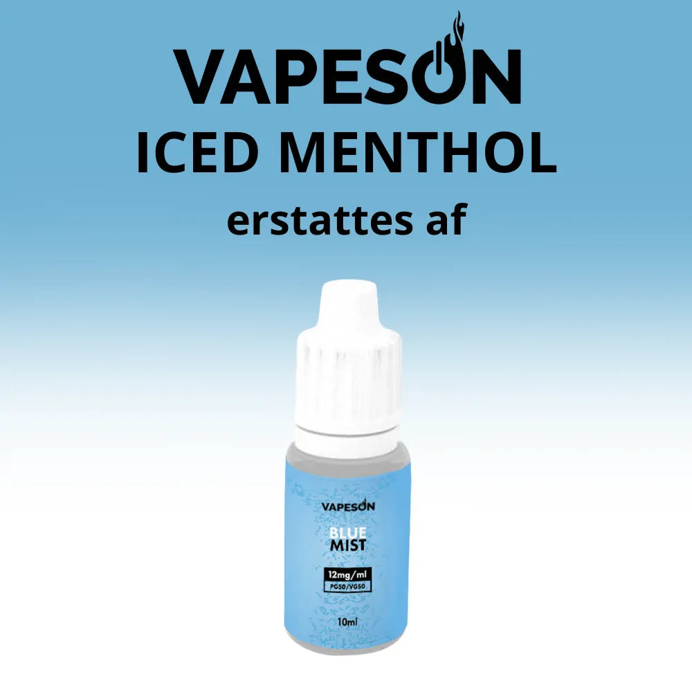 10ml Vapeson Blue Mist PG50/VG50 - 12mg/ml - billede 4