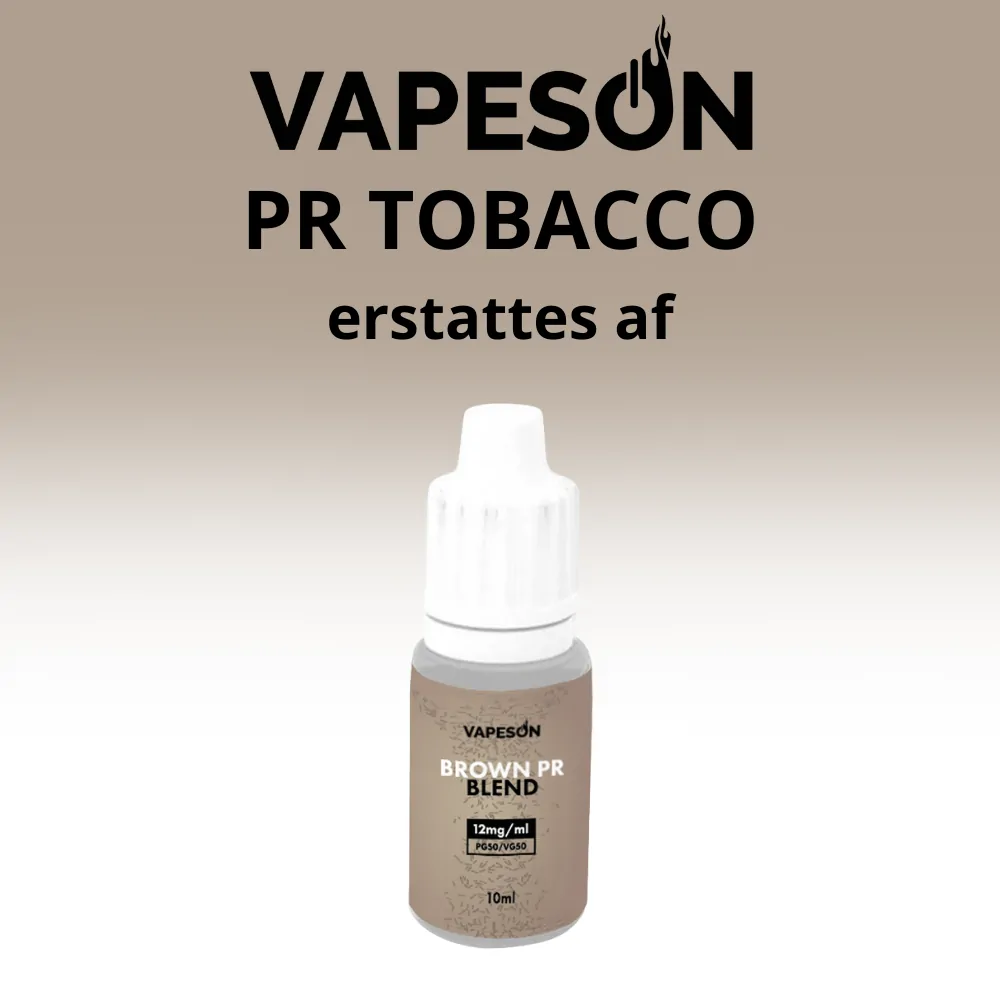 10ml Vapeson Brown PR Blend PG50/VG50 - 12mg/ml - billede 4