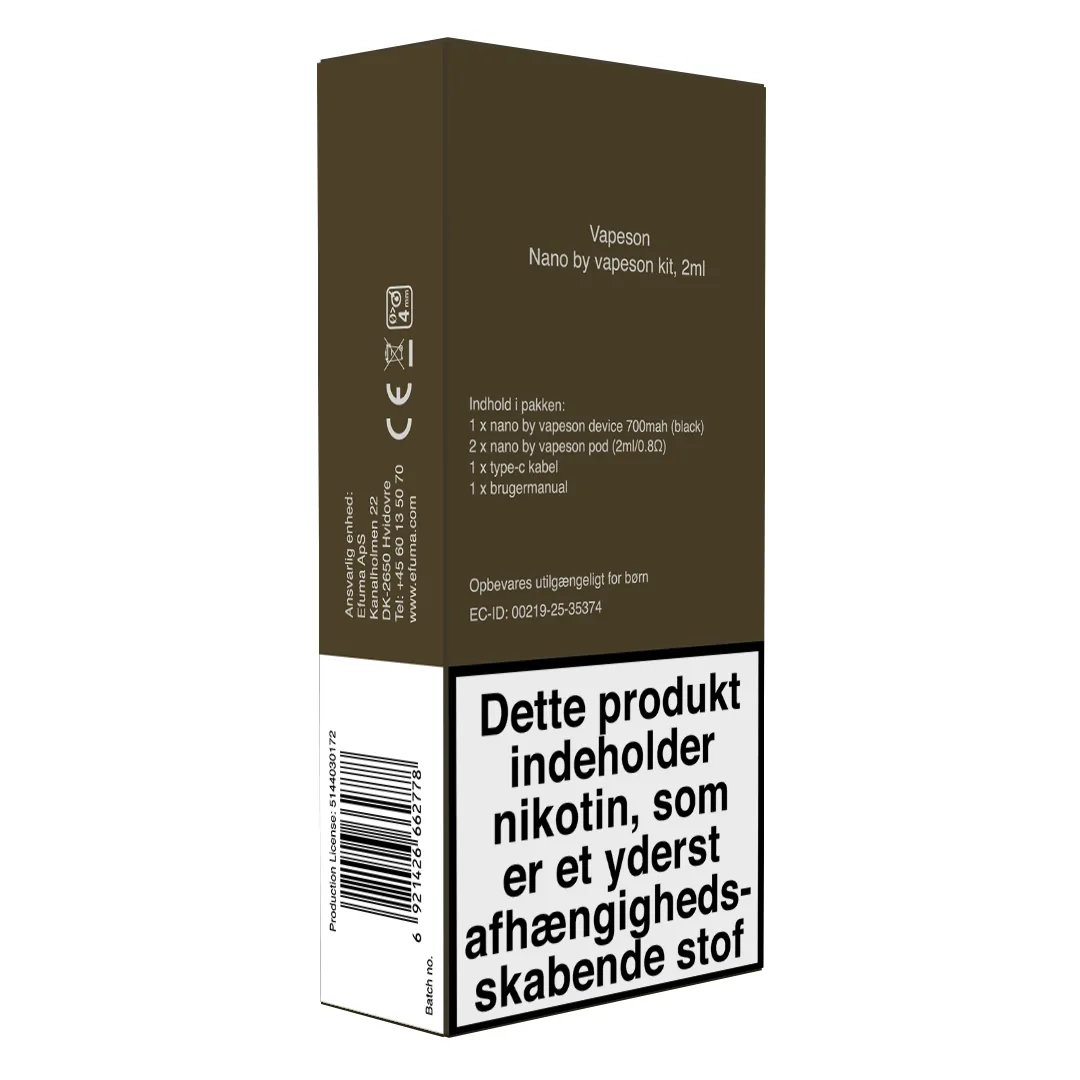 Innokin Nano by Vapeson Kit - 2ml - billede 3